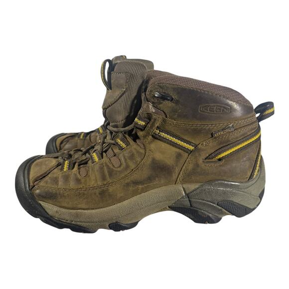 Keen Targhee II WP Mid Brown Leather Waterproof Hiking Boots Men's Size 7 - Picture 5 of 9